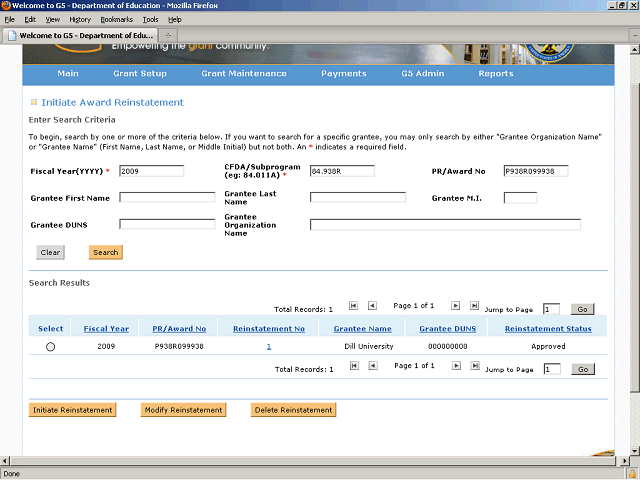 Screen image of this step
