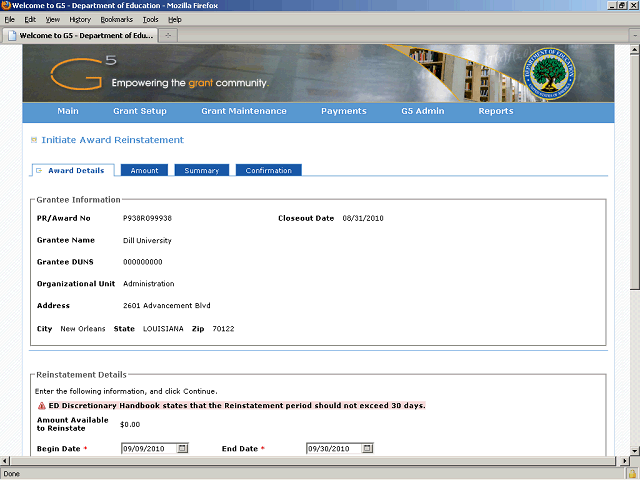 Screen image of this step