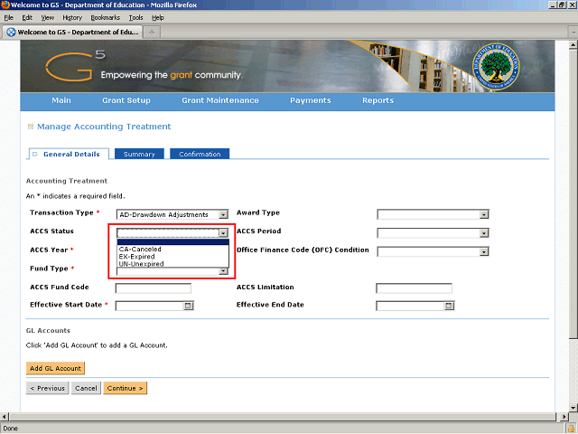 Screen image of this step