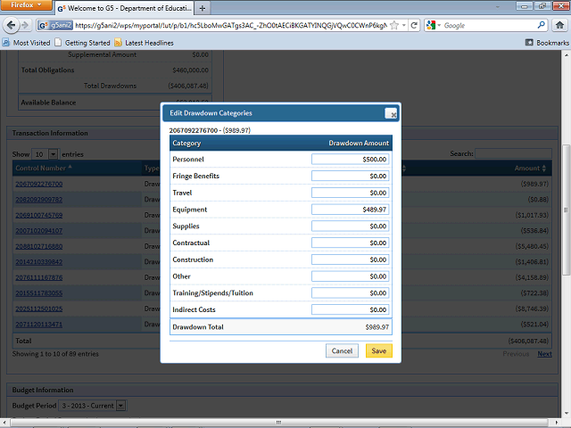 Screen image of this step