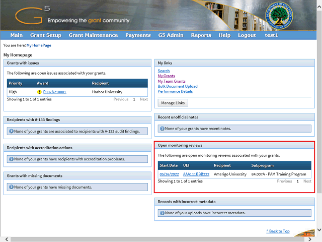 Screen image of this step