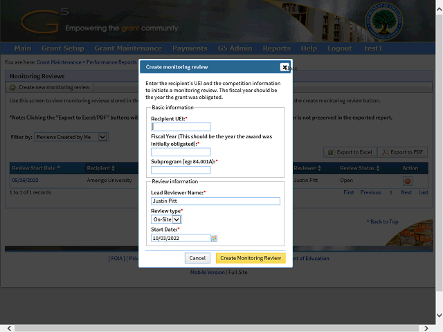 Screen image of this step