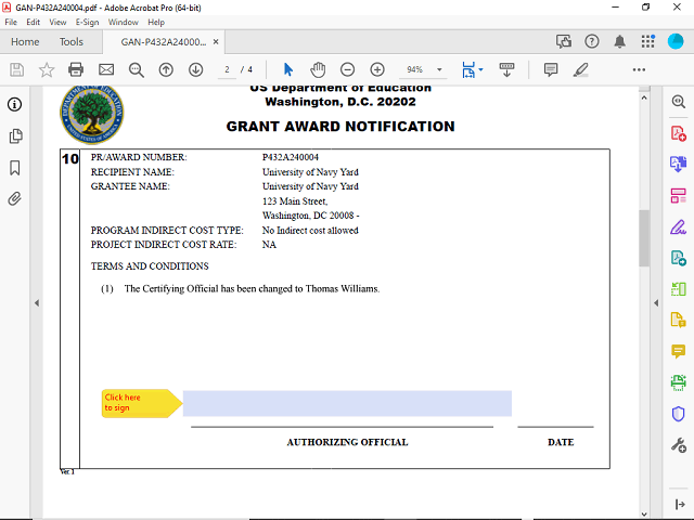 Screen image of this step