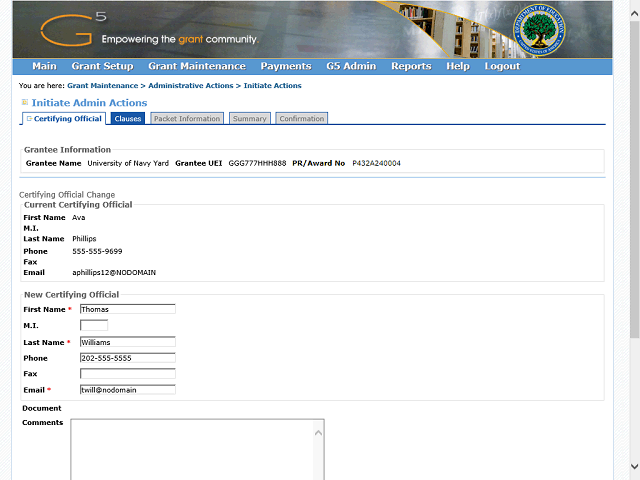 Screen image of this step