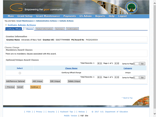 Screen image of this step