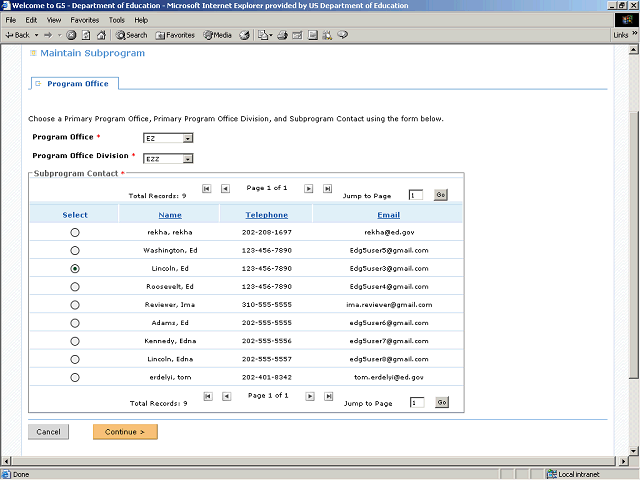 Screen image of this step