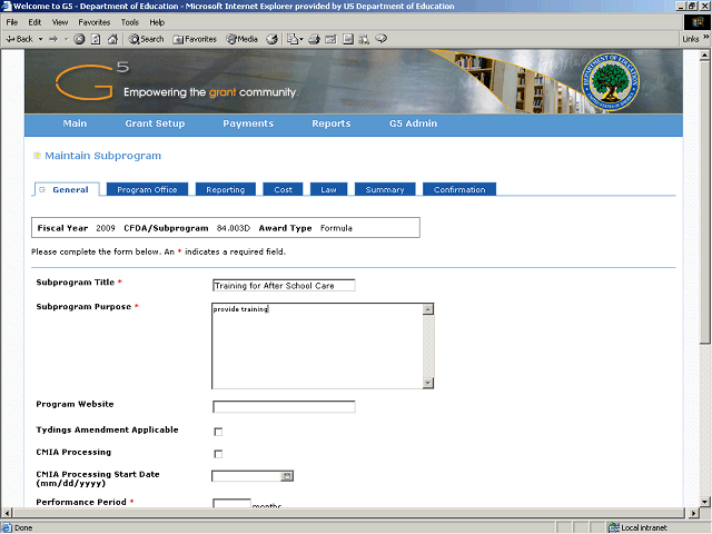 Screen image of this step