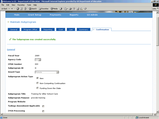 Screen image of this step
