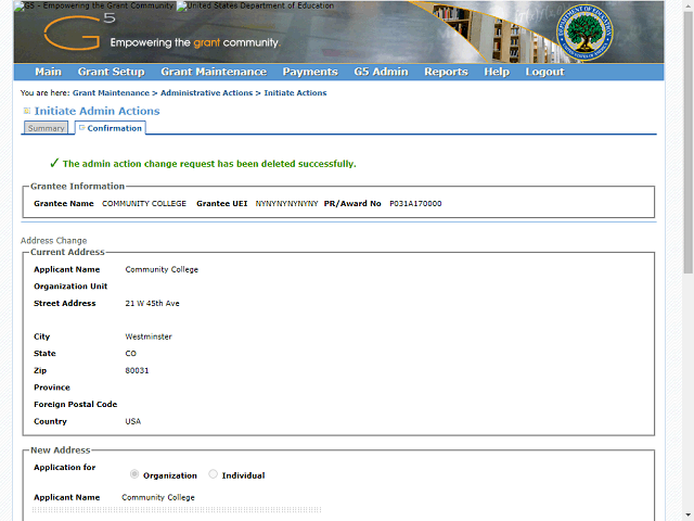 Screen image of this step