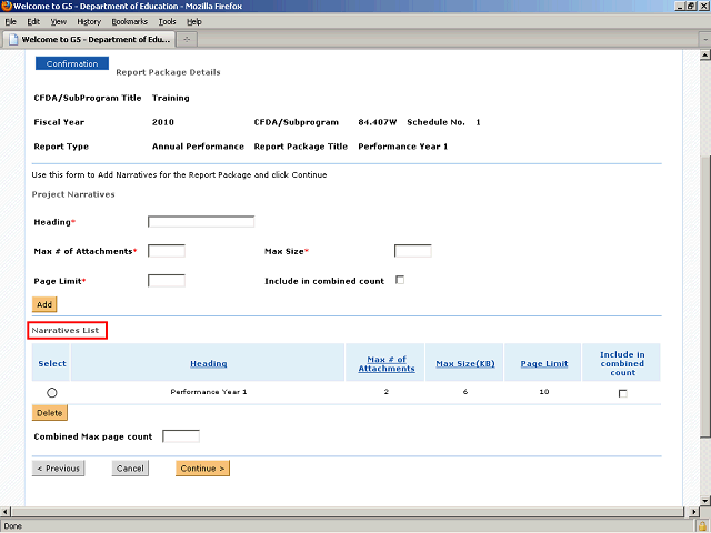 Screen image of this step