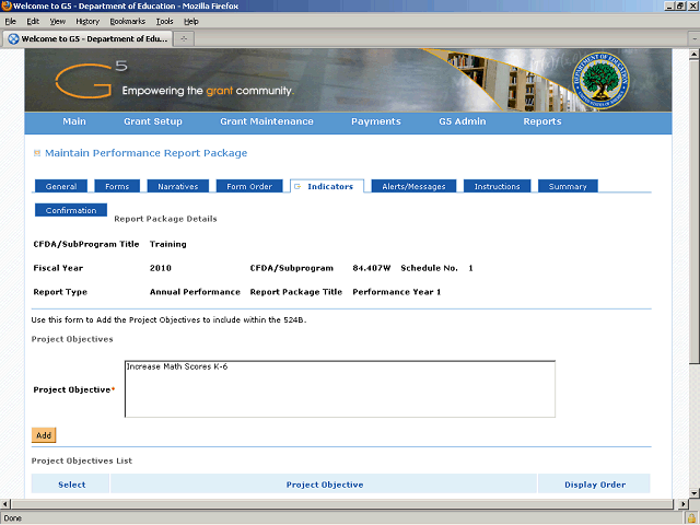 Screen image of this step