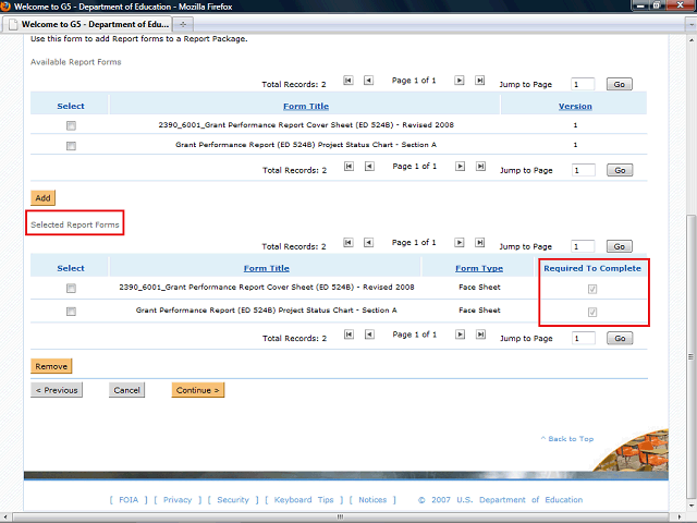 Screen image of this step