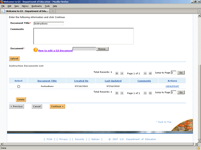 Screen image of this step
