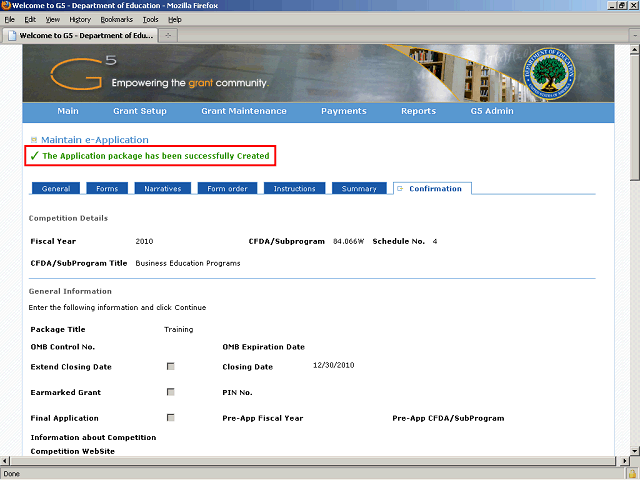 Screen image of this step