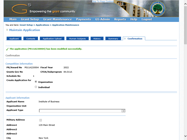 Screen image of this step