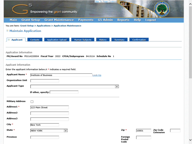 Screen image of this step