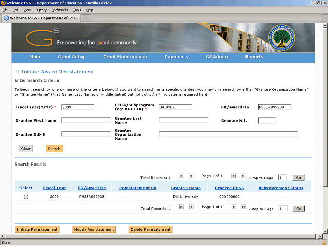 Screen image of this step