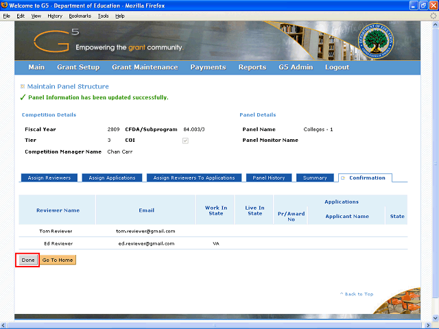Screen image of this step