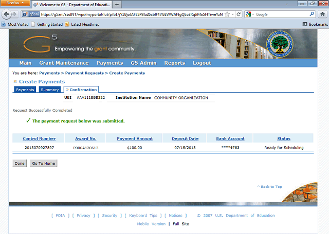 Screen image of this step