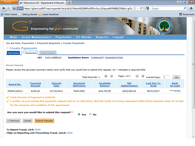 Screen image of this step