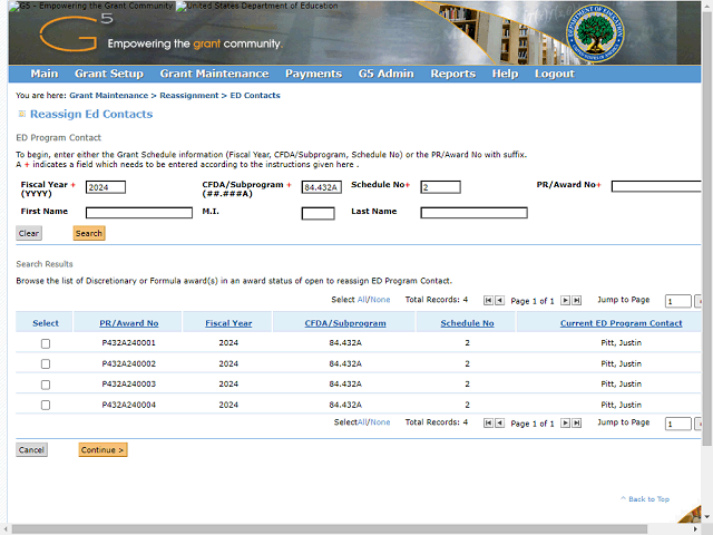 Screen image of this step