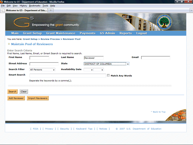 Screen image of this step