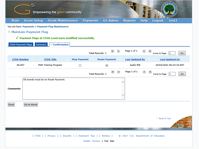Screen image of this step