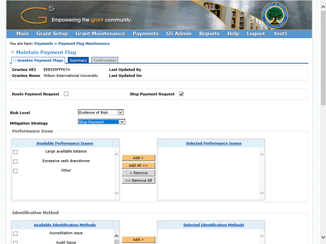 Screen image of this step