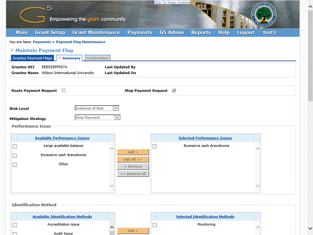 Screen image of this step