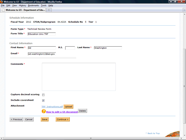 Screen image of this step
