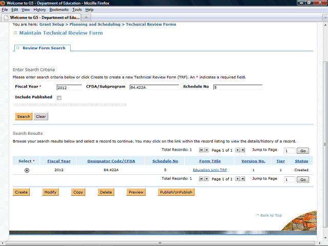 Screen image of this step