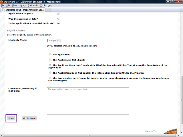 Screen image of this step