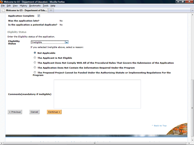 Screen image of this step
