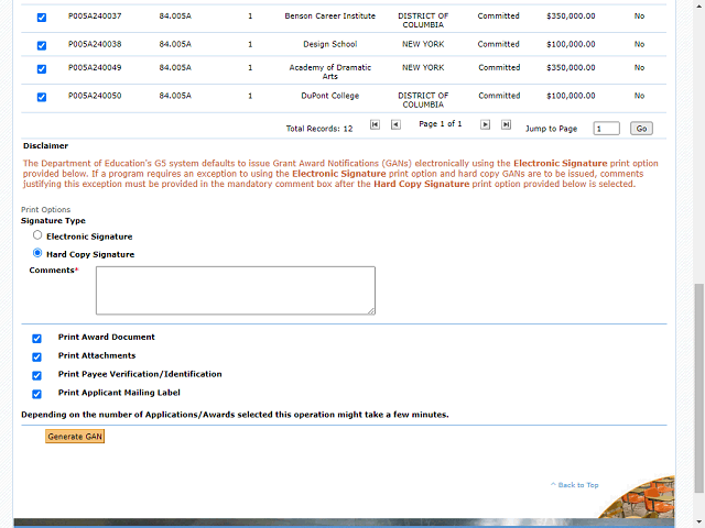 Screen image of this step