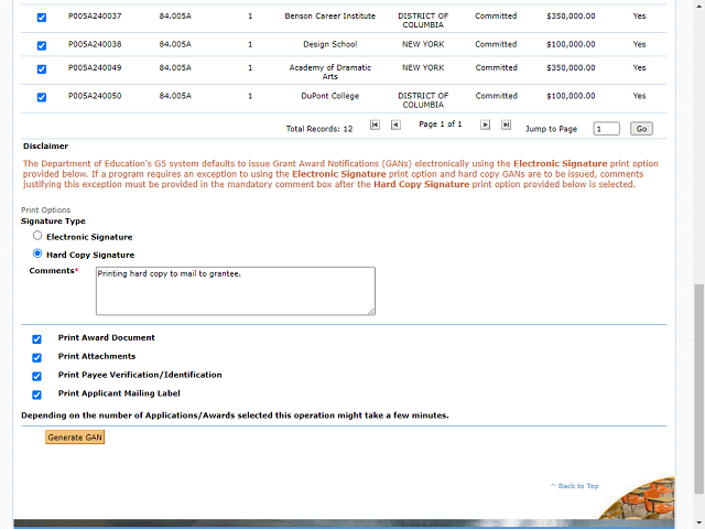 Screen image of this step