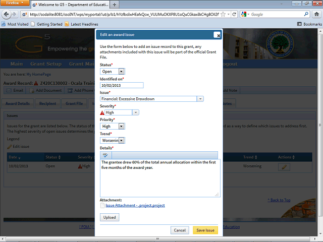 Screen image of this step