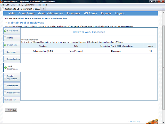 Screen image of this step