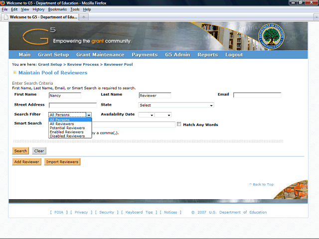Screen image of this step