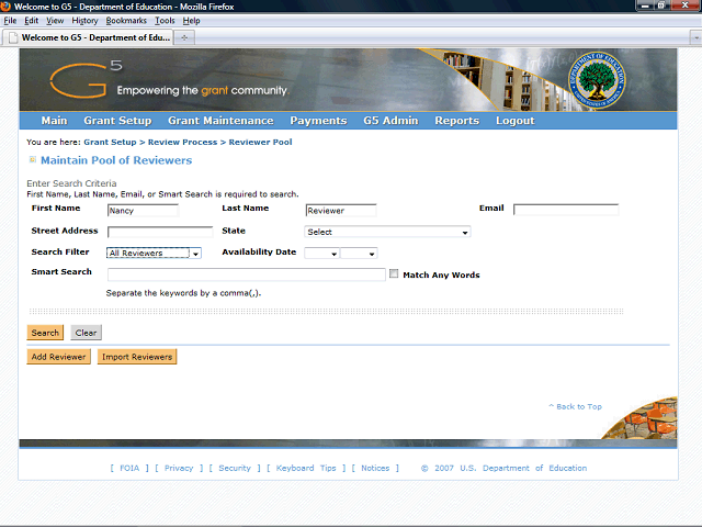 Screen image of this step
