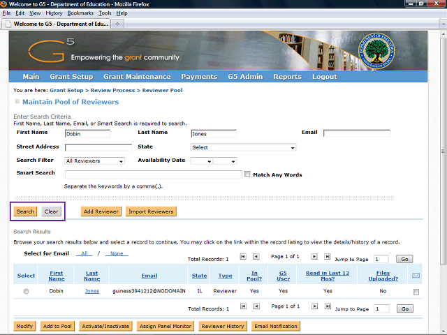 Screen image of this step