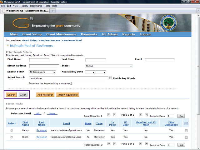 Screen image of this step