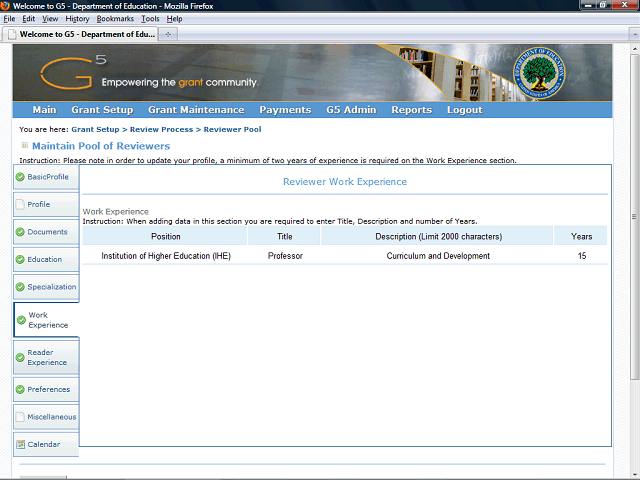 Screen image of this step