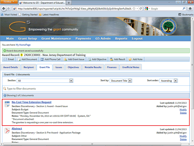 Screen image of this step