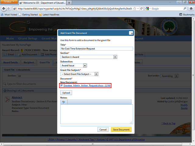 Screen image of this step
