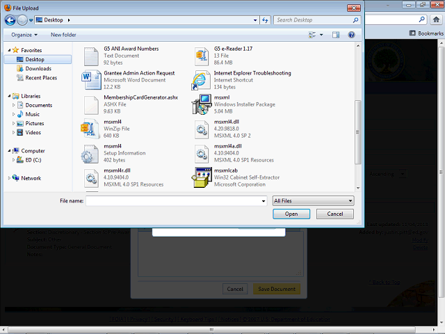 Screen image of this step