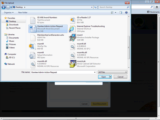 Screen image of this step