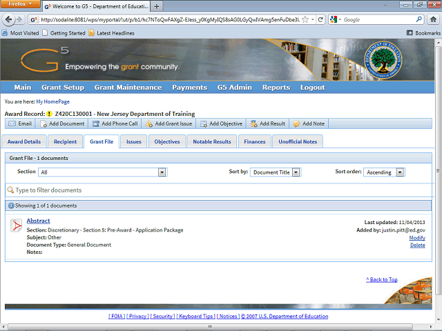 Screen image of this step