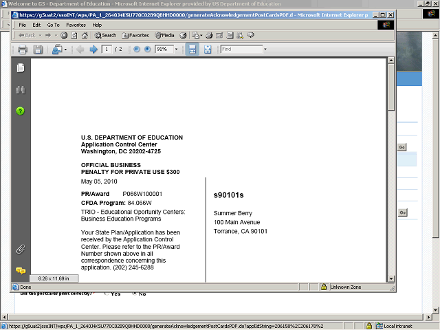 Screen image of this step