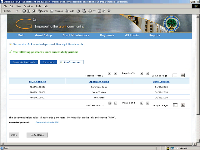Screen image of this step