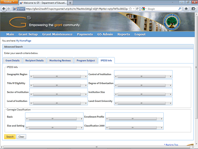 Screen image of this step